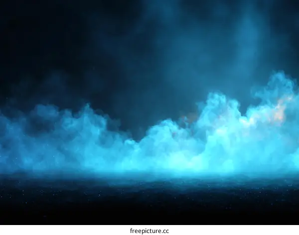 Abstract Light Blue Foggy Background Image