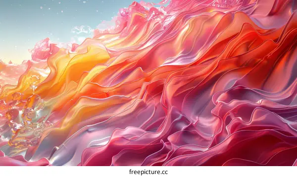 Flowing Liquid Art: A Symphony of Color and Motion