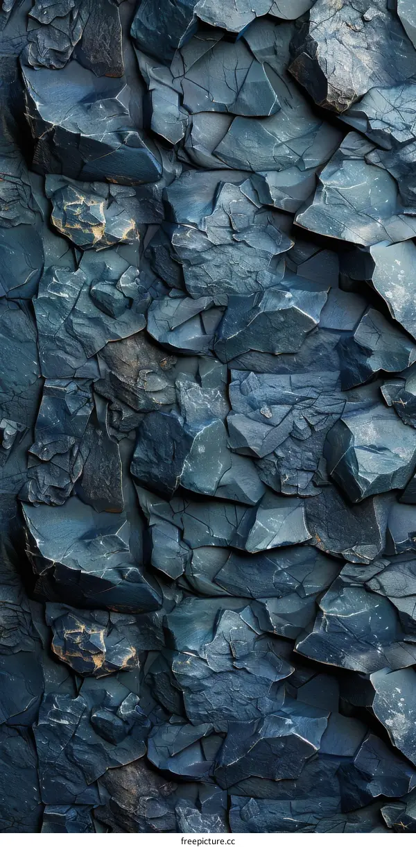 Blue Grunge Rock Texture
