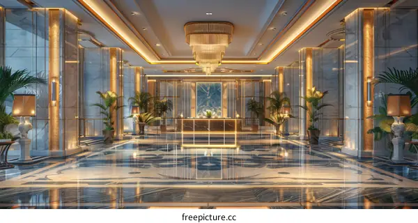 Luxury Hotel Lobby Interior Design