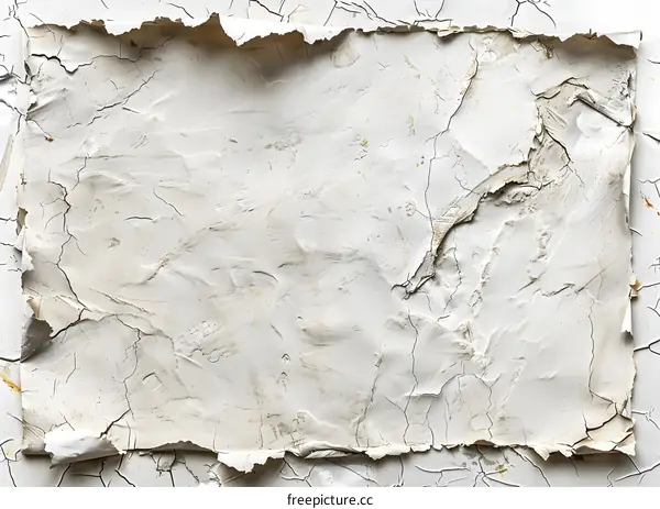 Cracked White Paint Texture Background