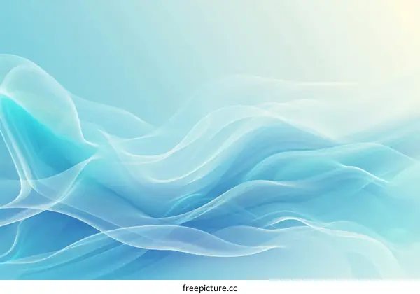 Blue and white abstract waves background
