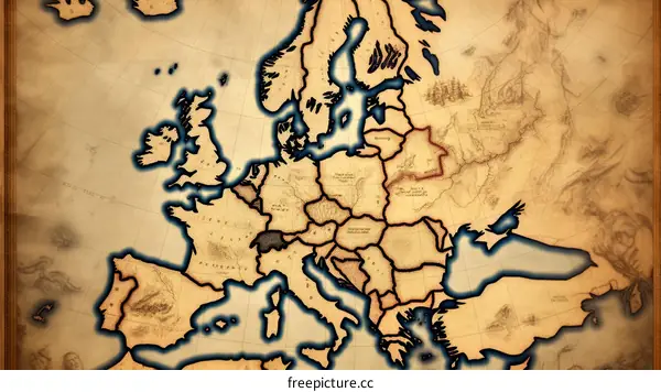 Distorted Map of Europe: A Unique Perspective