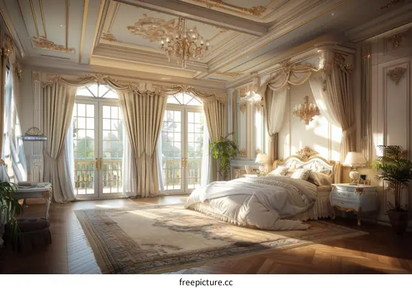Luxury Palace Bedroom Interior Design