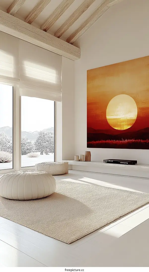 Modern Minimalist Living Room Interior Design