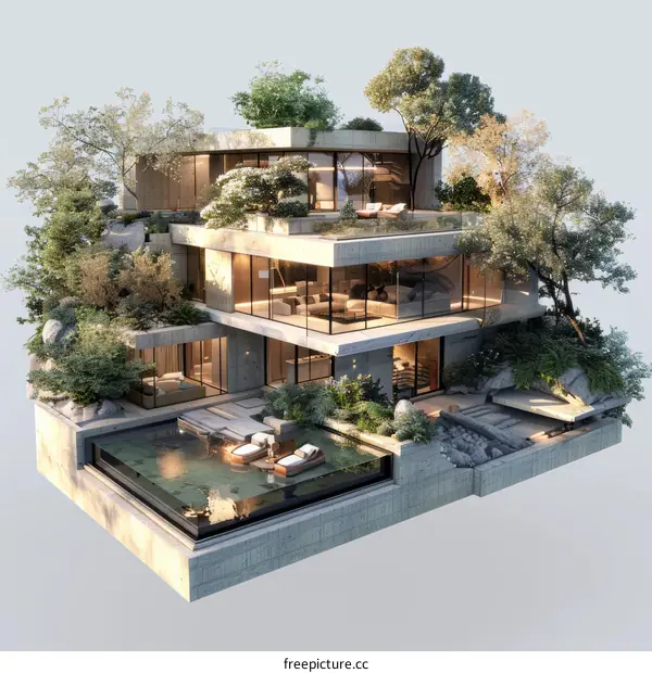 A Modern Cliffside Home