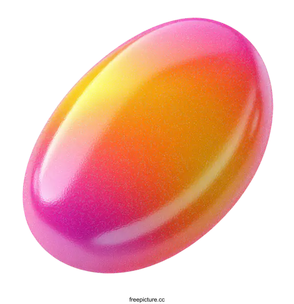 [Transparent Background PNG]Colorful Oval Shape Illustration