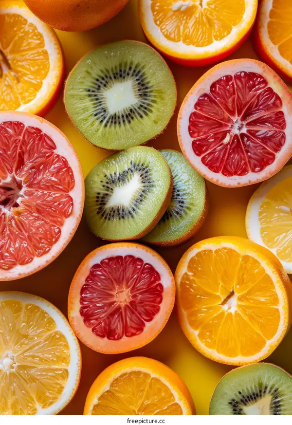 Citrus and Kiwi Fruit Medley