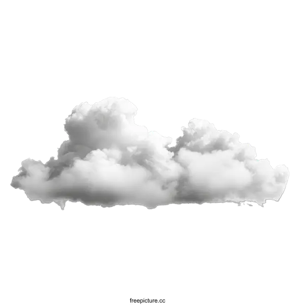 [Transparent Background PNG]Beautiful Gray Cumulus Cloud Image