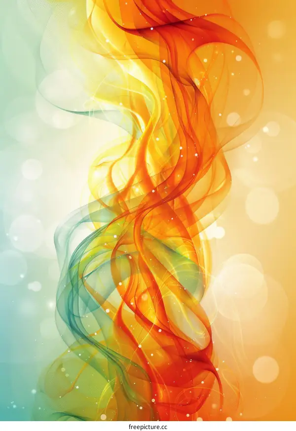 Abstract colorful background with smooth wave lines