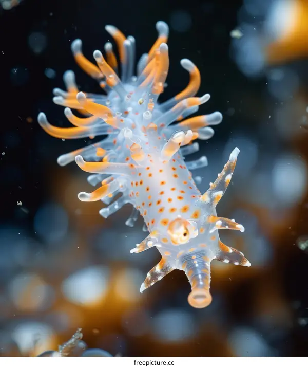 Orange-dotted dendronotid nudibranch
