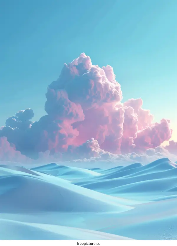 Pastel Dreamy Desert Cloudscape