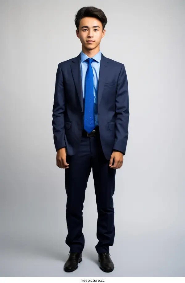Young Asian Businessman in Suit