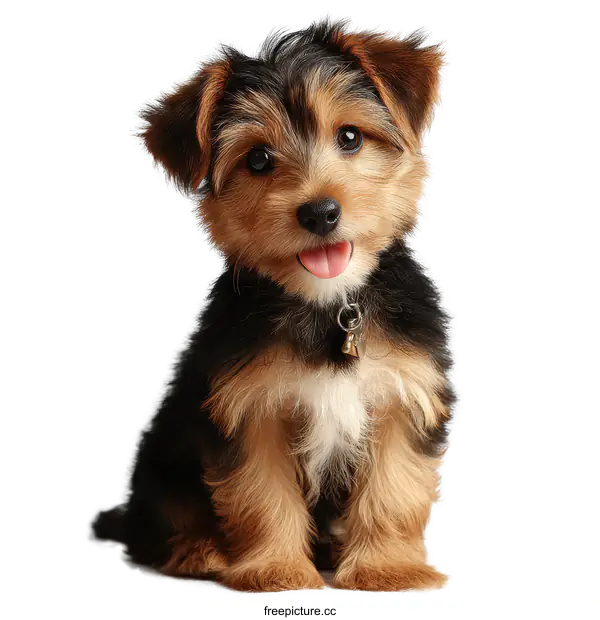 [Transparent Background PNG]Adorable Puppy Posing for a Photo Shoot