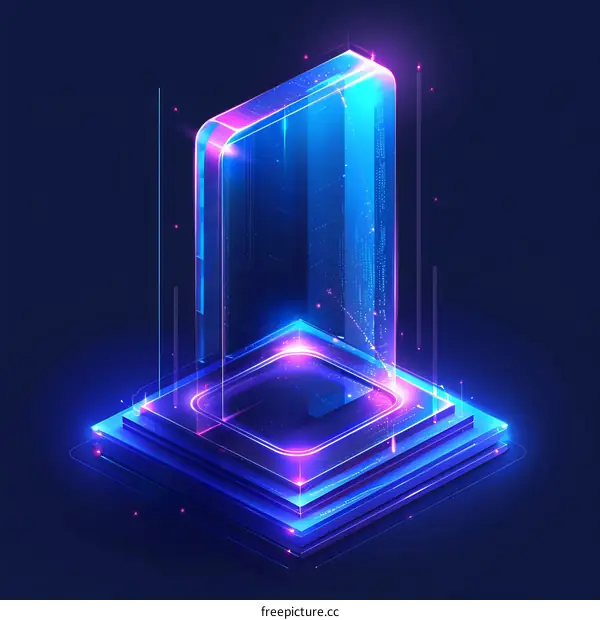 Futuristic Geometric Elements Background