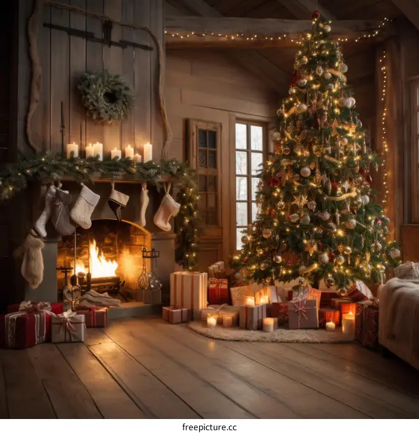 A Cozy Christmas Cabin