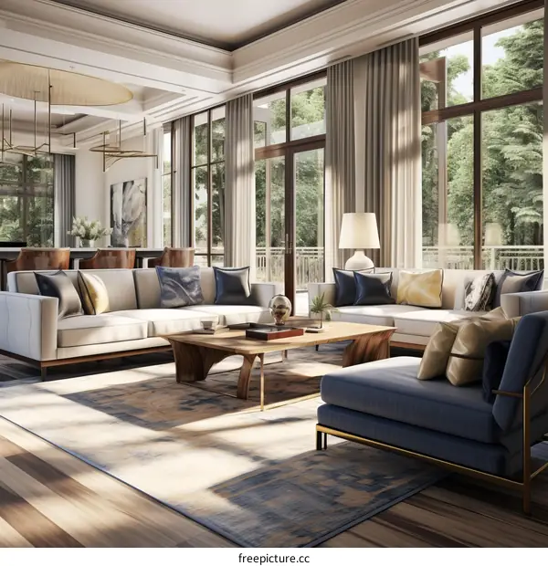 Bright and Airy Modern Living Room Design