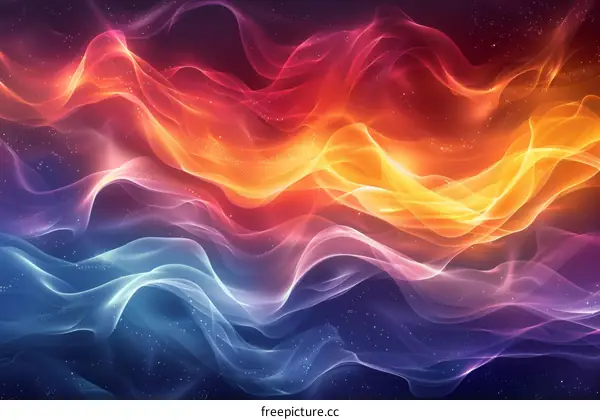 Mystical and Colorful Cloud Flow
