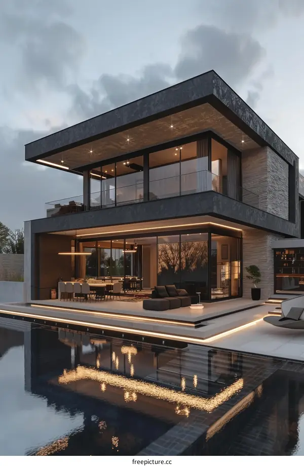 Modern Minimalist House with Swimming Pool
