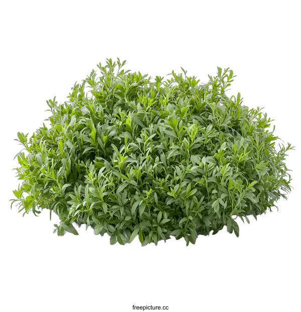 [Transparent Background PNG]Green Bush With White Background