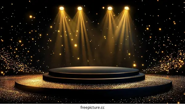 Golden Stage Awards Ceremony Podium