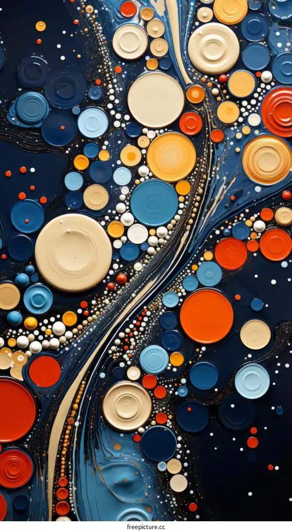Abstract Colorful Circles