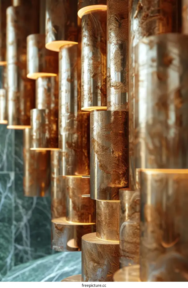 Modern Decorative Metal Cylindrical Wall Hanging Lamps