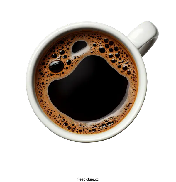 [Transparent Background PNG]Close Up of a Cup of Coffee