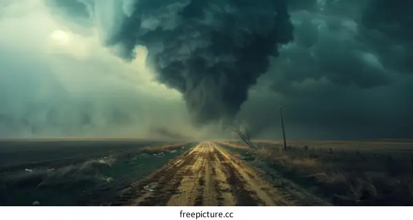Powerful Tornado Sweeps Across the Great Plains