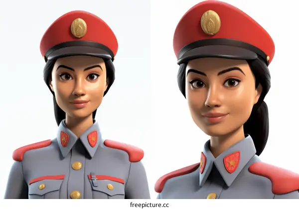 Two Myanmar Policewomen