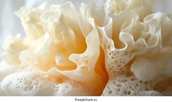 Abstract Whimsical Creamy Foam Design