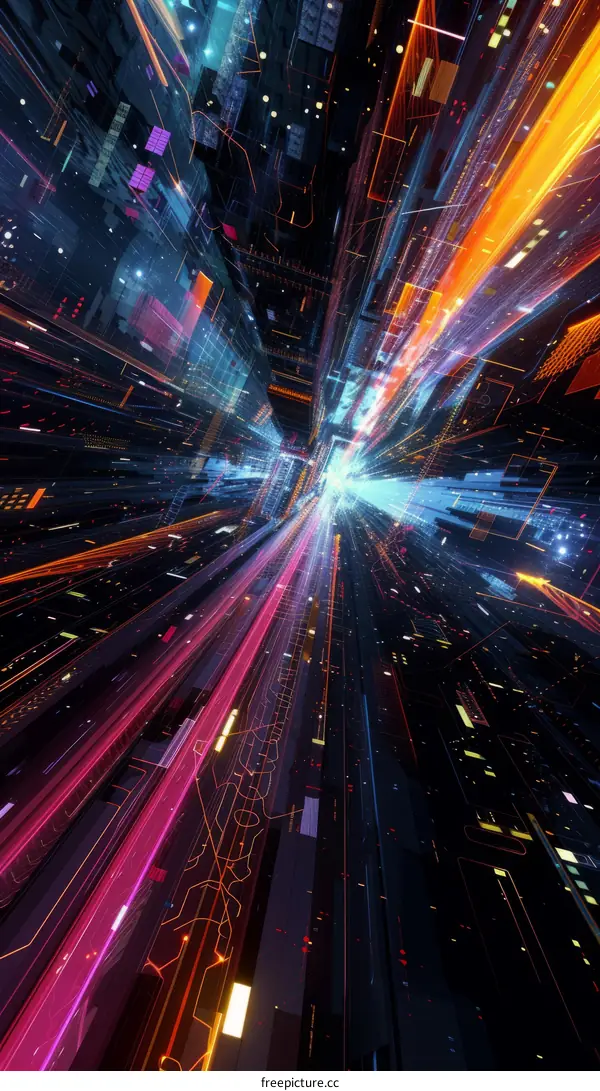 Abstract Futuristic Technology Background