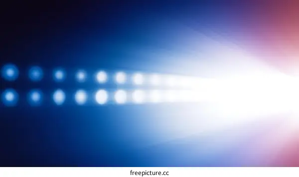 Abstract Light Rays and Blurry Circles Background