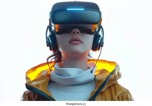 Woman Experiencing Virtual Reality