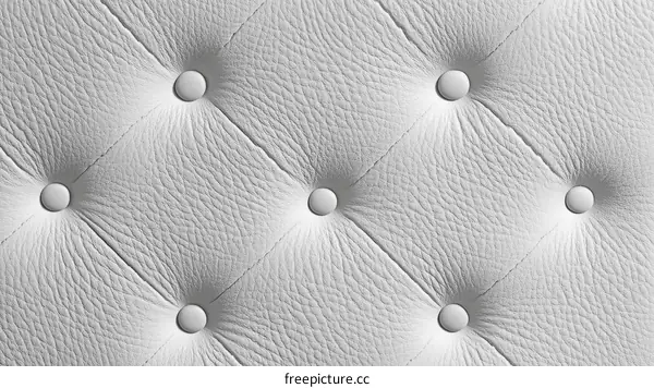 Closeup View of Luxurious White Upholstery