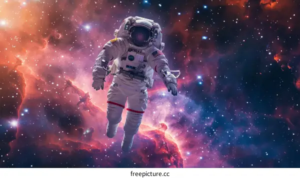 Astronaut Floating in Space