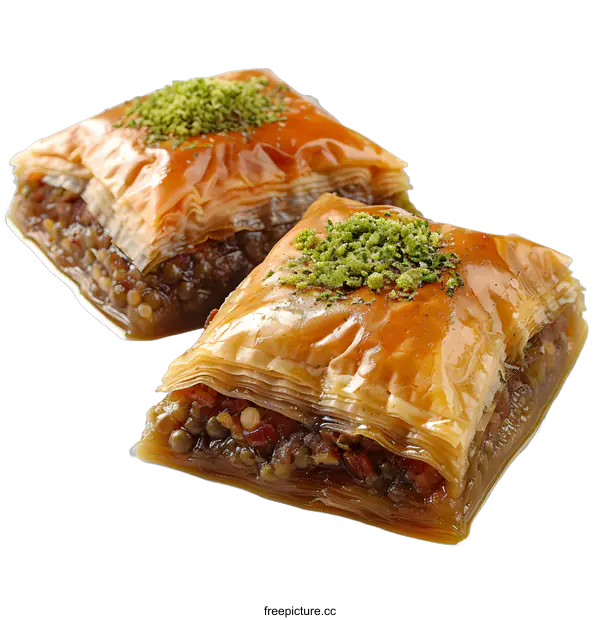 [Transparent Background PNG]Turkish Baklava