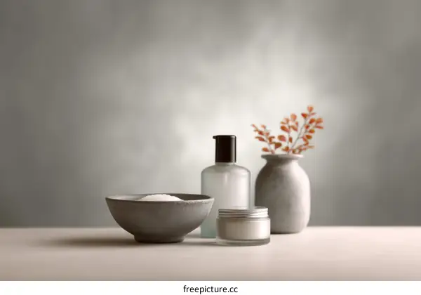 Elegant Spa Products Arrangement