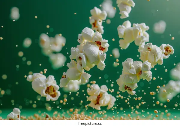 Popcorn Explosion from Green Bucket