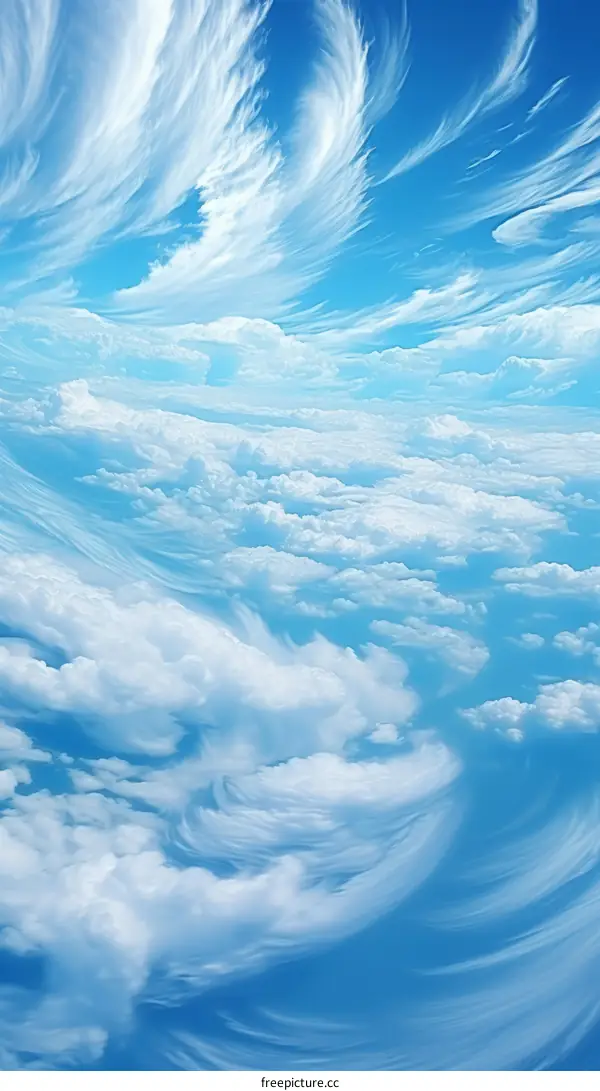 Blue sky and white clouds