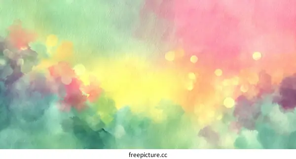 Abstract Watercolor Sky Painting