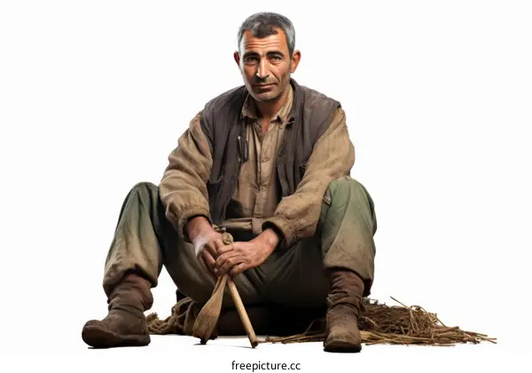 Portrait of a Man in Traditional Clothing