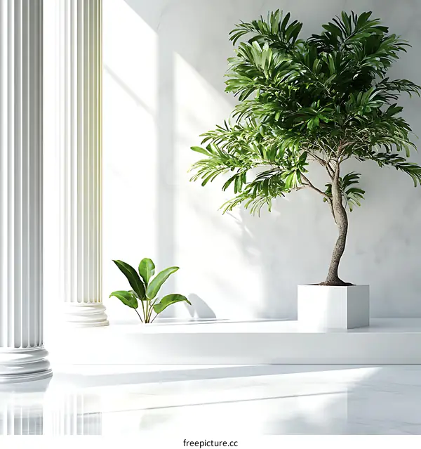 Elegant Interior Design with Plants