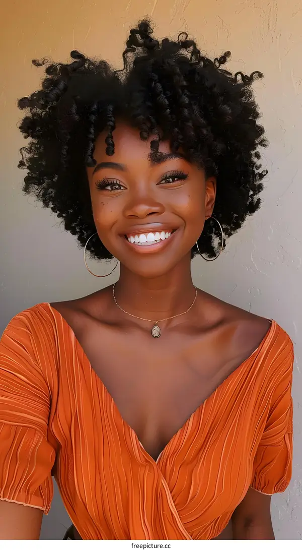 Radiant Woman with Natural Hair