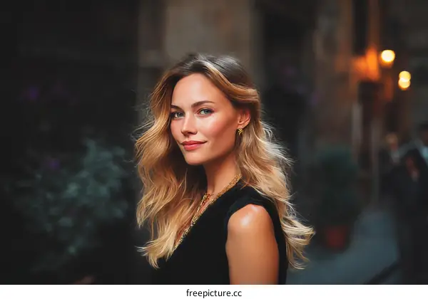 Stylish European Woman Outdoors