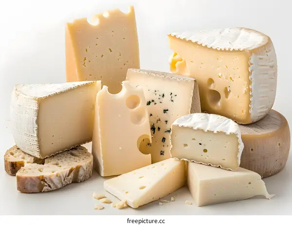 Assortment of Different Types of Cheese