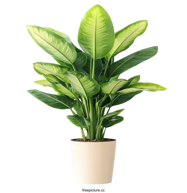 [Transparent Background PNG]Elegant Indoor Plant in a Pot
