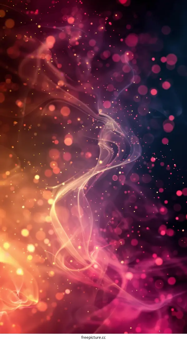 Abstract Colorful Smoke and Lights Background