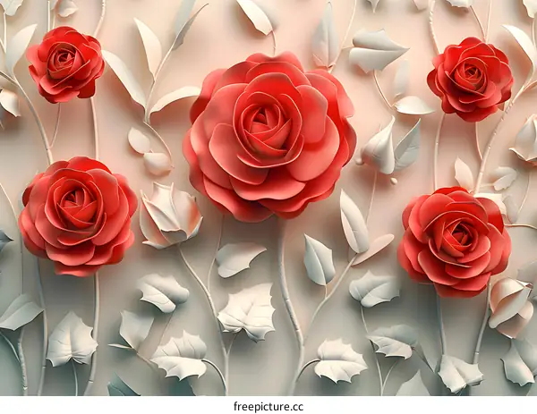 Embossed Roses