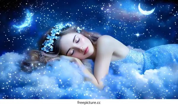 Sleeping Beauty In The Night Sky